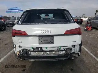 2023 Audi Q5 S line Premium with VIN WA1GAAFY8P2122385, listed as a Copart auction lot 71277064 with 13,629 mi miles and Salvage title. Bid and sale history available at DreamBid. Image 6.