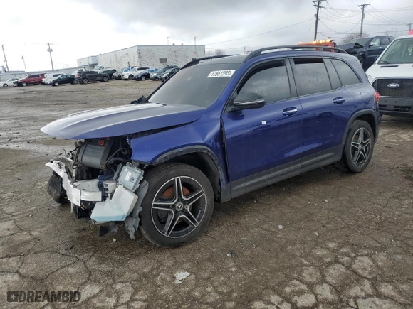 2020 Mercedes-Benz GLB with VIN W1N4M4GB7LW024486, listed as a Copart auction lot 47861595 with NaN miles and Clean Title. Bid and sale history available at carsss.com. Image 1.
