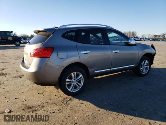 2013 Nissan Rogue S with VIN JN8AS5MV2DW613696, listed as a Copart auction lot 45527865 with 125,485 mi miles and Salvage Title. Bid and sale history available at DreamBid. Image 3.