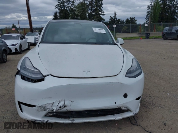 2021 Tesla Model Y Standard Range with VIN 5YJYGDED9MF121828, listed as a IAAI auction lot 42119518 with 34,454 mi miles and . Bid and sale history available at carsss.com. Image 11.