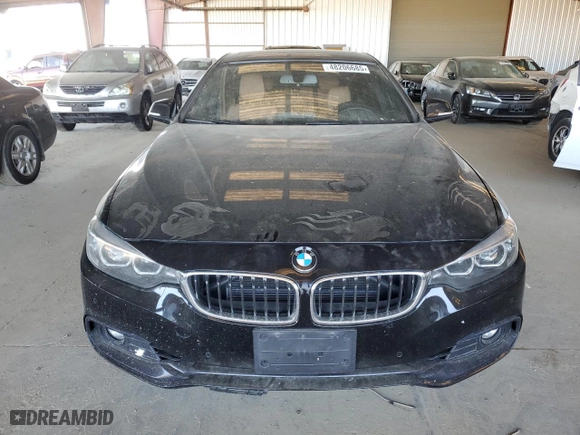 2018 BMW 4 Series 430i with VIN WBA4J1C52JBM11513, listed as a Copart auction lot 48206685 with 104,522 mi miles and Salvage Title. Bid and sale history available at carsss.com. Image 5.