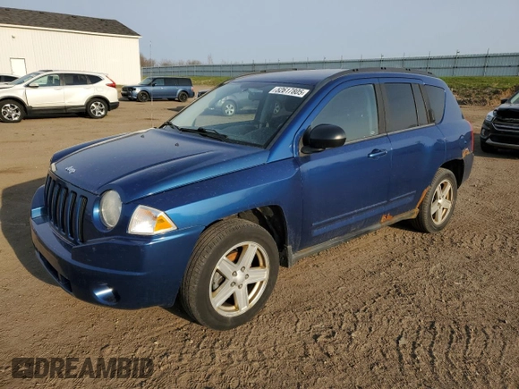 2010 Jeep Compass North Edition with VIN 1J4NF4FB2AD575774, listed as a Copart auction lot 52617805 with 130,645 mi miles and Clean Title. Bid and sale history available at carsss.com. Image 1.