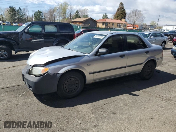 2003 Mazda Protege DX with VIN JM1BJ225730217866, listed as a Copart auction lot 53854075 with 105,782 mi miles and Salvage Title. Bid and sale history available at DreamBid. Image 1.