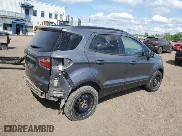 2018 Ford EcoSport SE with VIN MAJ3P1TEXJC248073, listed as a Copart auction lot 58662875 with 58,370 mi miles and Salvage title. Bid and sale history available at DreamBid. Image 3.