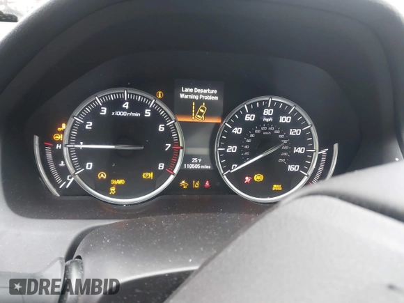 2015 Acura TLX V6 Tech with VIN 19UUB3F58FA005919, listed as a IAAI auction lot 41245647 with 110,505 mi miles. Bid and sale history available at carsss.com. Image 7.