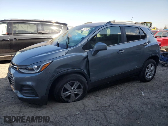 2019 Chevrolet Trax LT with VIN KL7CJPSB8KB874926, listed as a Copart auction lot 49623875 with 53,825 mi miles and Salvage Title. Bid and sale history available at carsss.com. Image 1.