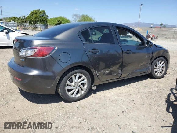 2012 Mazda 3 i Touring with VIN JM1BL1V85C1644077, listed as a Copart auction lot 56778845 with 166,714 mi miles and Salvage title. Bid and sale history available at DreamBid. Image 3.