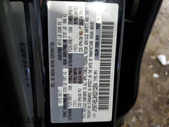 2017 Mazda CX-5 Sport with VIN JM3KFABL9H0210264, listed as a Copart auction lot 87918795 with 129,827 mi miles and Salvage Title. Bid and sale history available at carsss.com. Image 12.
