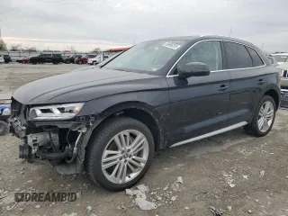 2018 Audi Q5 Premium Plus with VIN WA1BNAFY2J2189652, listed as a Copart auction lot 50695225 with 83,287 mi miles and Salvage title. Bid and sale history available at DreamBid. Image 1.