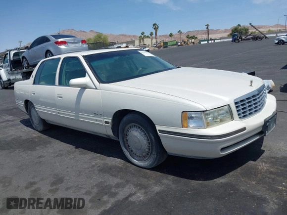 1999 Cadillac DeVille DHS z VIN 1G6KE54Y3XU714363, wystawiony jako IAAI lot #42257217 z przebiegiem 287 542 mil mil oraz . Historia ofert i sprzedaży dostępna na DreamBid. Obrazek 1.