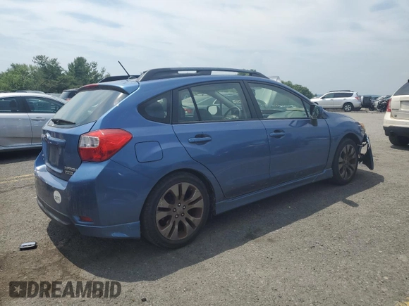 2014 Subaru Impreza Special Sports Limited with VIN JF1GPAR69E8282869, listed as a Copart auction lot 62980425 with 45,289 mi miles and Salvage title. Bid and sale history available at DreamBid. Image 3.