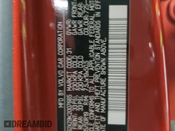 2019 Volvo XC40 Momentum с VIN YV4162XZ9K2007665, выставлен на аукционе Copart как лот 45422165 с пробегом 78 886 миль миль и Списание • Salvage title. История ставок и продаж доступна на DreamBid. Изображение 13.