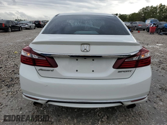 2017 Honda Accord Sedan Sport with VIN 1HGCR2F59HA108769, listed as a Copart auction lot 50554705 with 176,073 mi miles and Salvage Title. Bid and sale history available at carsss.com. Image 6.