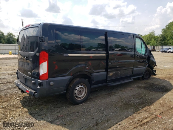 2015 Ford Transit Wagon XL with VIN 1FBZX2YM7FKA67377, listed as a Copart auction lot 65688204 with 0 mi miles and Salvage Title. Bid and sale history available at carsss.com. Image 3.