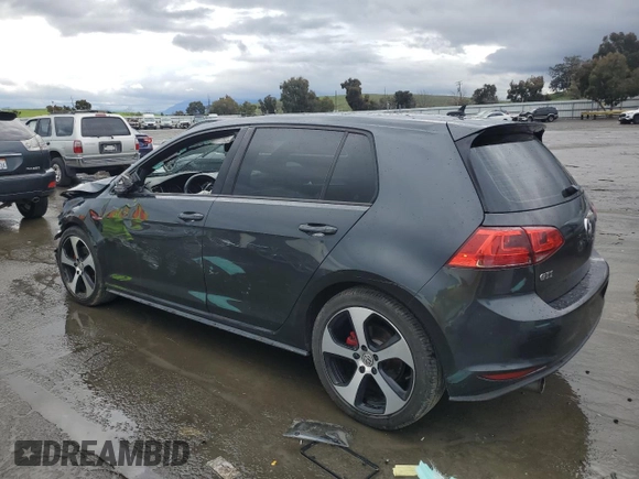 2016 Volkswagen Golf GTI SE with VIN 3VW4T7AU8GM034064, listed as a Copart auction lot 44057985 with 99,393 mi miles and Salvage Title. Bid and sale history available at carsss.com. Image 2.
