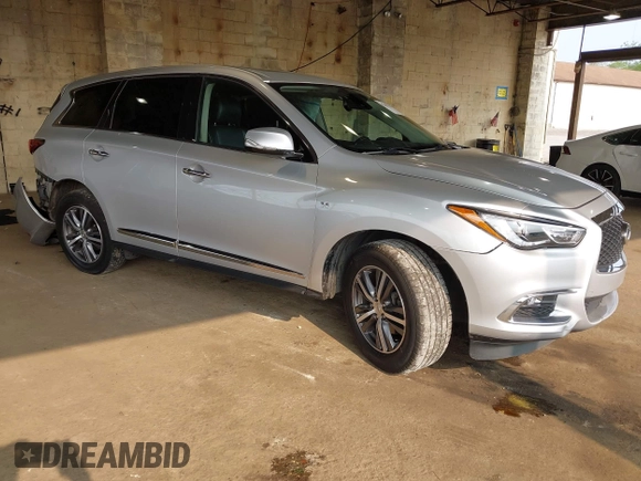 2020 Infiniti QX60 Luxe with VIN 5N1DL0MN4LC531229, listed as a IAAI auction lot 42389359 with 106,545 mi miles and . Bid and sale history available at DreamBid. Image 1.