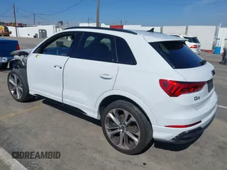 2021 Audi Q3 S line Premium Plus with VIN WA1EECF31M1063905, listed as a IAAI auction lot 41588919 with 31,739 mi miles and . Bid and sale history available at DreamBid. Image 3.
