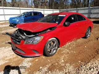 2018 Mercedes-Benz CLA with VIN WDDSJ4EB7JN633189, listed as a Copart auction lot 37712953 with 56,158 mi miles. Bid and sale history available at carsss.com. Image 1.