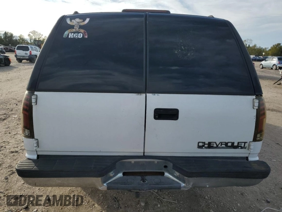 1997 Chevrolet Suburban with VIN 3GNEC16R1VG134325, listed as a Copart auction lot 83903264 with 236,639 mi miles and Salvage Title. Bid and sale history available at carsss.com. Image 6.