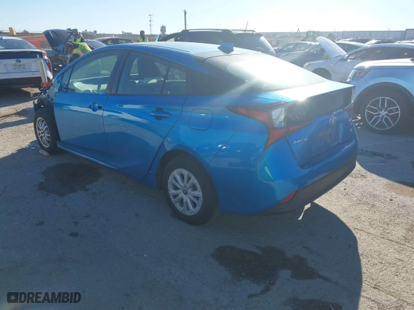 2022 Toyota Prius L Eco with VIN JTDKAMFU0N3182232, listed as a IAAI auction lot 41737264 with 23,123 mi miles. Bid and sale history available at carsss.com. Image 3.