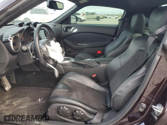 2014 Nissan 370Z Nismo with VIN JN1AZ4EH3EM633305, listed as a Copart auction lot 42846795 with 45,430 mi miles and Salvage Title. Bid and sale history available at DreamBid. Image 7.