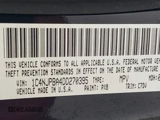 2013 Jeep Patriot Sport with VIN 1C4NJPBA4DD270395, listed as a IAAI auction lot 42065128 with 116,202 mi miles and . Bid and sale history available at carsss.com. Image 9.