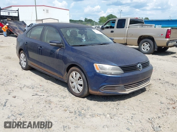 2012 Volkswagen Jetta SE with VIN 3VWDX7AJXCM321247, listed as a IAAI auction lot 42847011 with 232,459 mi miles and . Bid and sale history available at DreamBid. Image 1.