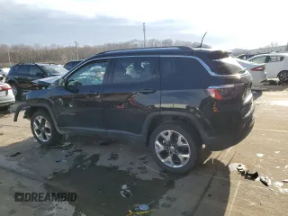 2021 Jeep Compass Limited with VIN 3C4NJDCBXMT550631, listed as a Copart auction lot 45648605 with 55,092 mi miles and Salvage Title. Bid and sale history available at DreamBid. Image 2.
