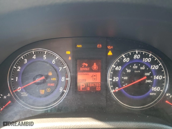 2008 Infiniti G35 Sedan x with VIN JNKBV61F98M258942, listed as a Copart auction lot 51237485 with 184,780 mi miles and Salvage Title. Bid and sale history available at carsss.com. Image 9.