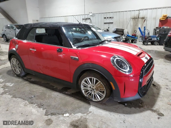 2024 MINI Convertible Cooper S with VIN WMW43DL06R3S17556, listed as a Copart auction lot 88520075 with NaN miles and Salvage Title. Bid and sale history available at carsss.com. Image 4.
