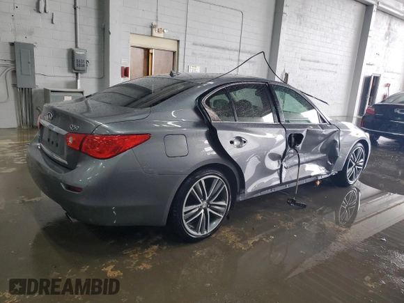 2017 Infiniti Q50 Signature Edition z VIN JN1EV7AR4HM834373, wystawiony jako Copart lot #56761575 z przebiegiem 44 333 mil mil oraz Szkoda całkowita • Salvage title. Historia ofert i sprzedaży dostępna na DreamBid. Obrazek 3.