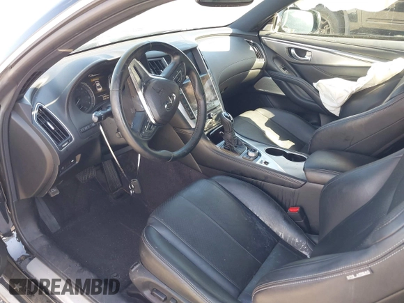 2020 Infiniti Q60 Luxe with VIN JN1EV7EK6LM340201, listed as a IAAI auction lot 42004201 with 26,489 mi miles and . Bid and sale history available at carsss.com. Image 5.