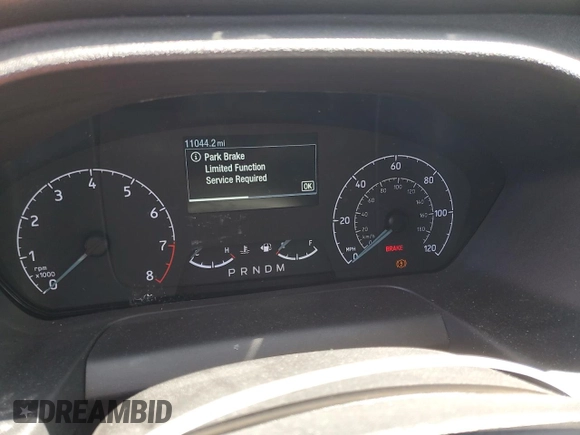 2024 Ford Transit Cargo with VIN 1FTBR1Y89RKA87655, listed as a Copart auction lot 57893955 with 11,044 mi miles and Salvage title. Bid and sale history available at DreamBid. Image 9.