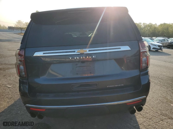 2021 Chevrolet Tahoe Premier with VIN 1GNSKSKD8MR331383, listed as a Copart auction lot 70684144 with 81,801 mi miles and Salvage Title. Bid and sale history available at carsss.com. Image 6.