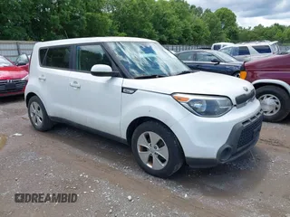 2016 Kia Soul z VIN KNDJN2A23G7293945, wystawiony jako IAAI lot #42364253 z przebiegiem 124 377 mil mil oraz . Historia ofert i sprzedaży dostępna na DreamBid. Obrazek 1.