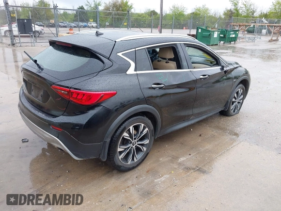 2018 Infiniti QX30 Premium with VIN SJKCH5CR3JA052230, listed as a IAAI auction lot 42299604 with 85,369 mi miles and . Bid and sale history available at DreamBid. Image 4.