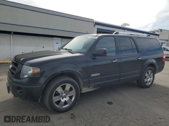 2008 Ford Expedition EL Limited with VIN 1FMFK20588LA66006, listed as a Copart auction lot 47443255 with 210,054 mi miles and Salvage Title. Bid and sale history available at carsss.com. Image 1.