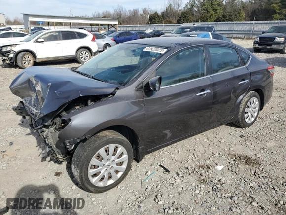 2014 Nissan Sentra SV with VIN 3N1AB7AP3EL696305, listed as a Copart auction lot 41922025 with 127,497 mi miles and Salvage Title. Bid and sale history available at DreamBid. Image 1.