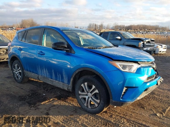 2018 Toyota RAV4 LE with VIN JTMBFREV4JJ717092, listed as a IAAI auction lot 41492235 with 127,643 mi miles. Bid and sale history available at carsss.com. Image 1.