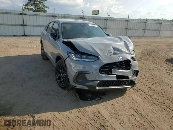 2024 Honda HR-V Sport with VIN 3CZRZ1H58RM752309, listed as a Copart auction lot 54977025 with 6,821 mi miles and Salvage title. Bid and sale history available at DreamBid. Image 14.