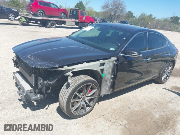 2019 Genesis G70 Advanced z VIN KMTG54LE3KU017600, wystawiony jako IAAI lot #42207355 z przebiegiem 58 407 mil mil oraz . Historia ofert i sprzedaży dostępna na DreamBid. Obrazek 2.