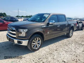 2015 Ford F-150 XLT with VIN 1FTEW1EG1FFC52510, listed as a Copart auction lot 60177375 with 103,179 mi miles and Clean title. Bid and sale history available at DreamBid. Image 1.