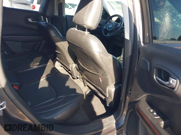 2018 Jeep Compass Trailhawk with VIN 3C4NJDDB3JT231923, listed as a IAAI auction lot 41929198 with 129,001 mi miles and . Bid and sale history available at carsss.com. Image 8.