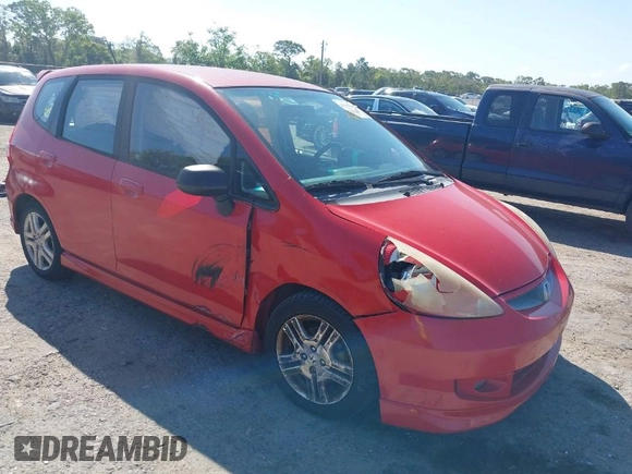 2007 Honda Fit Sport with VIN JHMGD38657S014356, listed as a IAAI auction lot 41942268 with 198,852 mi miles. Bid and sale history available at carsss.com. Image 1.