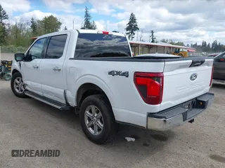 2024 Ford F-150 XLT with VIN 1FTFW3LD4RFA19847, listed as a IAAI auction lot 42082936 with 26,857 mi miles. Bid and sale history available at carsss.com. Image 3.