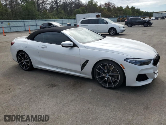2019 BMW 8 Series M850i xDrive with VIN WBAFY4C54KBX29575, listed as a Copart auction lot 71558594 with 37,627 mi miles and Salvage title. Bid and sale history available at DreamBid. Image 4.
