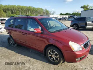 2014 Kia Sedona LX with VIN KNDMG4C71E6547005, listed as a Copart auction lot 51817335 with 224,244 mi miles and Salvage Title. Bid and sale history available at carsss.com. Image 4.