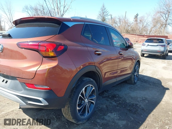 2021 Buick Encore GX Select with VIN KL4MMDSLXMB066791, listed as a IAAI auction lot 41966415 with 40,146 mi miles and . Bid and sale history available at DreamBid. Image 4.