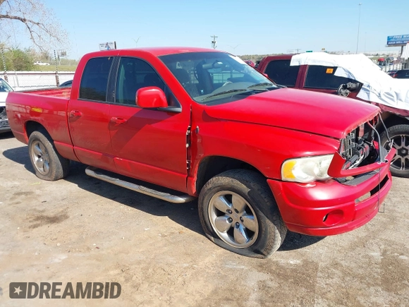 2004 Dodge 1500 SLT with VIN 1D7HA18D94J121080, listed as a IAAI auction lot 41986179 with 217,390 mi miles and . Bid and sale history available at carsss.com. Image 1.