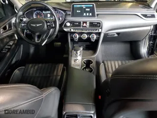 2020 Genesis G70 2.0T with VIN KMTG34LA4LU064770, listed as a Copart auction lot 77801363 with 79,998 mi miles. Bid and sale history available at carsss.com. Image 8.
